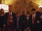 Ivanka Trump made her first appearance of the 2024 campaign on stage at Mar-a-Lago, where his father declared his White House win and addressed America and the world in his first speech post election.