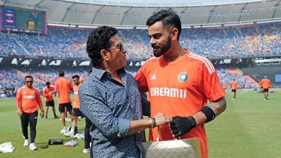 Sachin Tendulkar and Virat Kohli during last year's ODI World Cup in India (ANI) Sachin Tendulkar and Virat Kohli during last year's ODI World Cup in India (ANI)