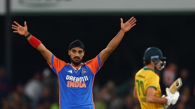 Arshdeep go the breakthrough for India after resumption after which the spinners took over.&nbsp; (REUTERS)