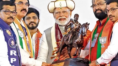 During a rally at Pune’s SP College Ground, Modi asserted that Article 370 had been permanently abolished under his government. (PTI) During a rally at Pune’s SP College Ground, Modi asserted that Article 370 had been permanently abolished under his government. (PTI)