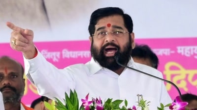 Parbhani, Nov 09 (ANI): Maharashtra Chief Minister Eknath Shinde addresses a public rally ahead of the state Assembly elections, in Parbhani on Saturday. (ANI Photo) (Eknath Shinde-X) Parbhani, Nov 09 (ANI): Maharashtra Chief Minister Eknath Shinde addresses a public rally ahead of the state Assembly elections, in Parbhani on Saturday. (ANI Photo) (Eknath Shinde-X)