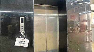 The deceased got trapped in the door and started screaming for help. Within seconds, the lift started moving upwards with Pramanik between the doors, and it got stuck on the first floor. (Pic for representation) The deceased got trapped in the door and started screaming for help. Within seconds, the lift started moving upwards with Pramanik between the doors, and it got stuck on the first floor. (Pic for representation)