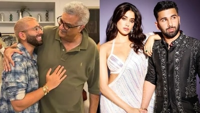 Orry with Boney Kapoor and Janhvi Kapoor Orry with Boney Kapoor and Janhvi Kapoor