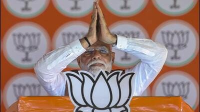 Prime Minister Narendra Modi addresses a public meeting ahead of the second phase of Jharkhand Assembly polls in Sarath on Wednesday. (PTI) Prime Minister Narendra Modi addresses a public meeting ahead of the second phase of Jharkhand Assembly polls in Sarath on Wednesday. (PTI)