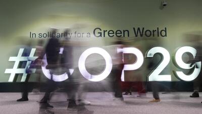 The venue of the COP29 UN Climate Summit in Baku, Azerbaijan. (AP Photo)
