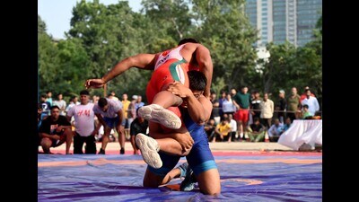 The wrestlers, who had protested against WFI, claimed that WFI, despite the High court’s August 16 order, has been conducting national selection trials for various events. (HT Photo) The wrestlers, who had protested against WFI, claimed that WFI, despite the High court’s August 16 order, has been conducting national selection trials for various events. (HT Photo)
