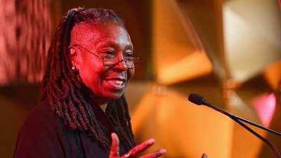 NEW YORK, NEW YORK - SEPTEMBER 27: Whoopi Goldberg speaks on stage during the 2024 Faces Of Hope Gala on September 27, 2024 in New York City.   Roy Rochlin/Getty Images/AFP (Photo by Roy Rochlin / GETTY IMAGES NORTH AMERICA / Getty Images via AFP) (Getty Images via AFP)