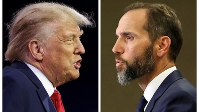 FILE PHOTO: Former U.S. President Donald Trump and Special Counsel Jack Smith are seen in a combination of file photos in Washington, U.S., in 2023. REUTERS/Tasos Katopodis, Kevin Wurm/File Photo (REUTERS)