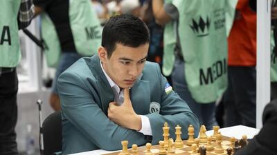 Uzbekistan Grandmaster Abdusattorov Nodirbek. (AP) Uzbekistan Grandmaster Abdusattorov Nodirbek. (AP)