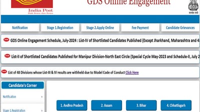 India Post GDS 4th merit list 2024 out at indiapostgdsonline.gov.in, link here India Post GDS 4th merit list 2024 out at indiapostgdsonline.gov.in, link here