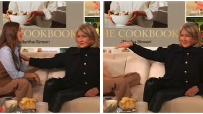 Martha Stewart on the episode of The Drew Barrymore Show with host Drew Barrymore. Martha Stewart on the episode of The Drew Barrymore Show with host Drew Barrymore.