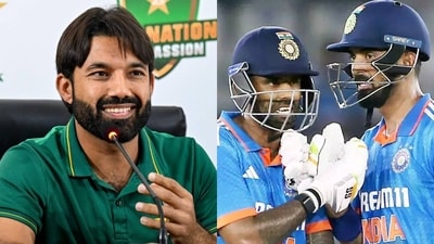 Mohammad Rizwan made the request to the Indian players while addressing the media at Gabba in Brisbane on Wednesday Mohammad Rizwan made the request to the Indian players while addressing the media at Gabba in Brisbane on Wednesday
