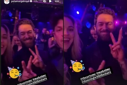 Artem Chigvintsev on Peta Murgatroyd's Instagram Stories on Tuesday, November 12, 2024. Artem Chigvintsev on Peta Murgatroyd's Instagram Stories on Tuesday, November 12, 2024.