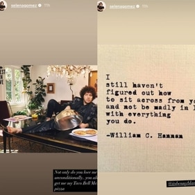 Selena shared a picture from Benny's feature in PEOPLE. Selena shared a picture from Benny's feature in PEOPLE.