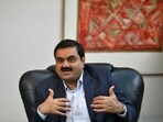 Gautam Adani speaks during an interview in Ahmedabad.