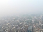 An aerial view shows houses engulfed in smog in New Delhi on November 14. The worsening air pollution has surged past 50 times the World Health Organization's recommended daily maximum. An aerial view shows houses engulfed in smog in New Delhi on November 14. The worsening air pollution has surged past 50 times the World Health Organization's recommended daily maximum.