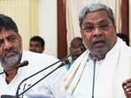 Karnataka chief minister Siddaramaiah and deputy CM DK Shivakumar. Karnataka chief minister Siddaramaiah and deputy CM DK Shivakumar.