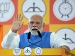 Prime Minister Narendra Modi during a public meeting in Mumbai.