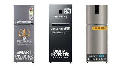 Amazon Sale: Save up to 45% on double-door refrigerators from Samsung, LG, and other top brands. Limited-time extended prices! Amazon Sale: Save up to 45% on double-door refrigerators from Samsung, LG, and other top brands. Limited-time extended prices!