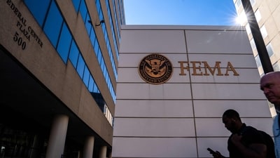The Federal Emergency Management Agency Headquarters, in Washington is photographed on October 8, 2024 in Washington, DC. (Getty Images via AFP) The Federal Emergency Management Agency Headquarters, in Washington is photographed on October 8, 2024 in Washington, DC. (Getty Images via AFP)