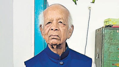 M Krishna Murthy, 101 (HT Photo) M Krishna Murthy, 101 (HT Photo)