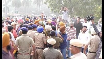 On Wednesday, students had clashed with police on the campus, resulting in widespread chaos. The incident took place at a time when Punjab chief minister Bhagwant Mann was on the campus. (HT File Photo) On Wednesday, students had clashed with police on the campus, resulting in widespread chaos. The incident took place at a time when Punjab chief minister Bhagwant Mann was on the campus. (HT File Photo)