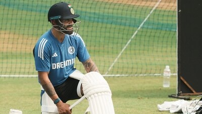 India's Virat Kohli during a practice session (PTI) India's Virat Kohli during a practice session (PTI)