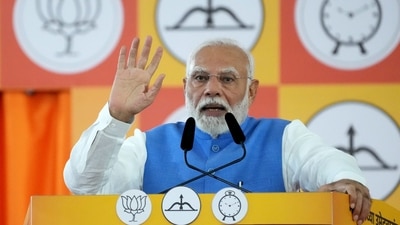 Prime Minister Narendra Modi during a public meeting in Mumbai. (PTI) Prime Minister Narendra Modi during a public meeting in Mumbai. (PTI)