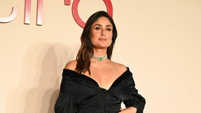 Kareena Kapoor, the brand ambassador for Tira, turned up for the brand's flagship store launch at Jio World Plaza on Wednesday evening, She wore an archival YSL design. (AFP) Kareena Kapoor, the brand ambassador for Tira, turned up for the brand's flagship store launch at Jio World Plaza on Wednesday evening, She wore an archival YSL design. (AFP)