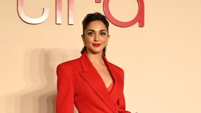 Kiara Advani channelled the beauty of red roses in her sharp red fit. She is the second brand ambassador for Tira. (AFP) Kiara Advani channelled the beauty of red roses in her sharp red fit. She is the second brand ambassador for Tira. (AFP)