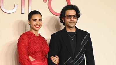 Bollywood actors and couple Rajkummar Rao (R) and Patralekha pose for a picture during. (AFP) Bollywood actors and couple Rajkummar Rao (R) and Patralekha pose for a picture during. (AFP)
