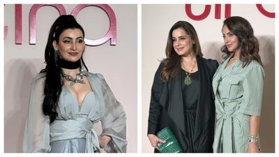 Shalini Passi, Neelam Kothari Soni and Seema Sajdeh at the event. Shalini Passi, Neelam Kothari Soni and Seema Sajdeh at the event.