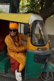 Bhavya Koli sought inpo from Akshay Kumar's character in Bhool Bhulaiyaa, to dress up for her Freshers'. (Photo: Manoj Verma/HT)