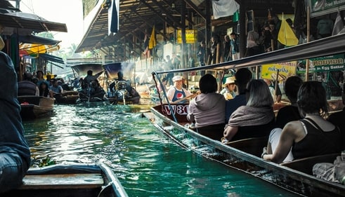 amnoen Saduak is the most popular of the Bangkok floating markets. (Unsplash) amnoen Saduak is the most popular of the Bangkok floating markets. (Unsplash)