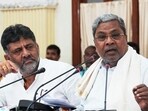 Karnataka chief minister Siddaramaiah and deputy CM DK Shivakumar. Karnataka chief minister Siddaramaiah and deputy CM DK Shivakumar.
