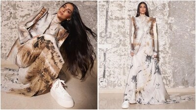 Sonam Kapoor turns heads in a stunning monochromatic outfit. (Instagram/@sonamkapoor) Sonam Kapoor turns heads in a stunning monochromatic outfit. (Instagram/@sonamkapoor)