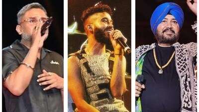 AP Dhillon will be joined onstage by Yo Yo Honey Singh, Daler Mehndi, Harsh Likhari and Jazzy B at his India tour (Photos: Instagram)