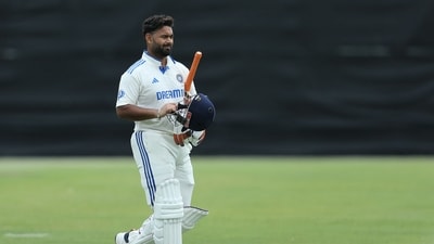 India's batsman Rishabh Pant walks on the field during the internal practice match between India and India A (AFP) India's batsman Rishabh Pant walks on the field during the internal practice match between India and India A (AFP)
