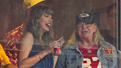 Donna Kelce revealed that her Thanksgiving will be at a football game, as Travis plays the day after. She thinks Taylor Swift, who is busy with her tour, likely won't join them for dinner.
 Credit: Jay Biggerstaff-Imagn Images (USA TODAY Sports via Reuters Con)