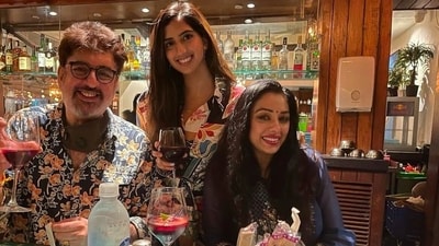 Ashwin Verma, Esha Verma and Rupali Ganguly during happier times. Ashwin Verma, Esha Verma and Rupali Ganguly during happier times.