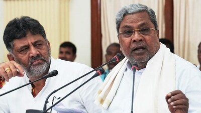 Karnataka chief minister Siddaramaiah and deputy CM DK Shivakumar. Karnataka chief minister Siddaramaiah and deputy CM DK Shivakumar.