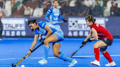 Manisha Chauhan in action against Thailand in the Asian Champions Trophy in Rajgir. (HI)
