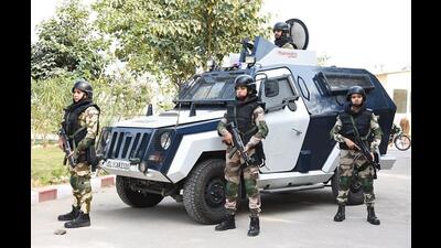The all-women CISF battalion is aimed at enhancing women’s role in national security. (Amit Shah-X)