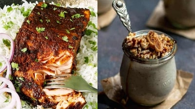 Tandoori salmon to Turkish fig pudding Tandoori salmon to Turkish fig pudding