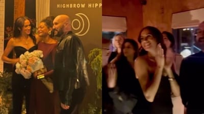 Meghan Markle with Kadie Lee and Serge Normant at the Highbrow Hippie Launch Party held at Gjelina on November 14, 2024 in Venice, California. (Instagram ) Meghan Markle with Kadie Lee and Serge Normant at the Highbrow Hippie Launch Party held at Gjelina on November 14, 2024 in Venice, California. (Instagram )