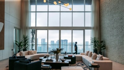 This lavish penthouse is located on the 60th floor at One Avighna Park in Lower Parel (Bloomberg) This lavish penthouse is located on the 60th floor at One Avighna Park in Lower Parel (Bloomberg)