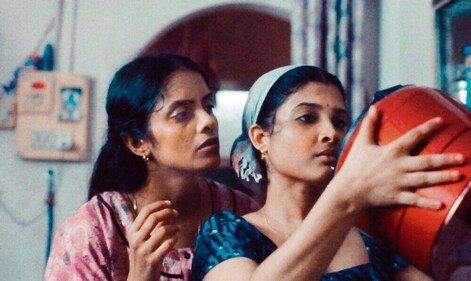 In All We Imagine as Light, a woman (Kani Kusruti, above left) receives a gift made in Germany, from her estranged husband, and it begins to change her life.