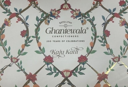 New packaging of Ghantewala sweet boxes.