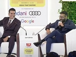 Akshay Kumar and Ajay Devgn at HT Leadership Summit 2024 Akshay Kumar and Ajay Devgn at HT Leadership Summit 2024