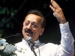 *EDS: FILE IMAGE** Mumbai: In this file photo, Baba Siddique addresses a gathering after joining NCP (Ajit Pawar), in Mumbai. NCP leader and former Maharashtra minister Baba Siddique died in hospital after being shot by three men in Mumbai's Bandra East area on Saturday night, officials said. (PTI Photo) (PTI10_12_2024_000464A) *EDS: FILE IMAGE** Mumbai: In this file photo, Baba Siddique addresses a gathering after joining NCP (Ajit Pawar), in Mumbai. NCP leader and former Maharashtra minister Baba Siddique died in hospital after being shot by three men in Mumbai's Bandra East area on Saturday night, officials said. (PTI Photo) (PTI10_12_2024_000464A)